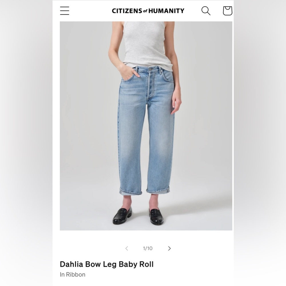 Citizens of Humanity Dahlia Jean in “Ribbon” sz26